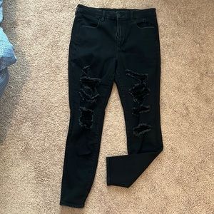 American Eagle 🦅 black ripped jeans